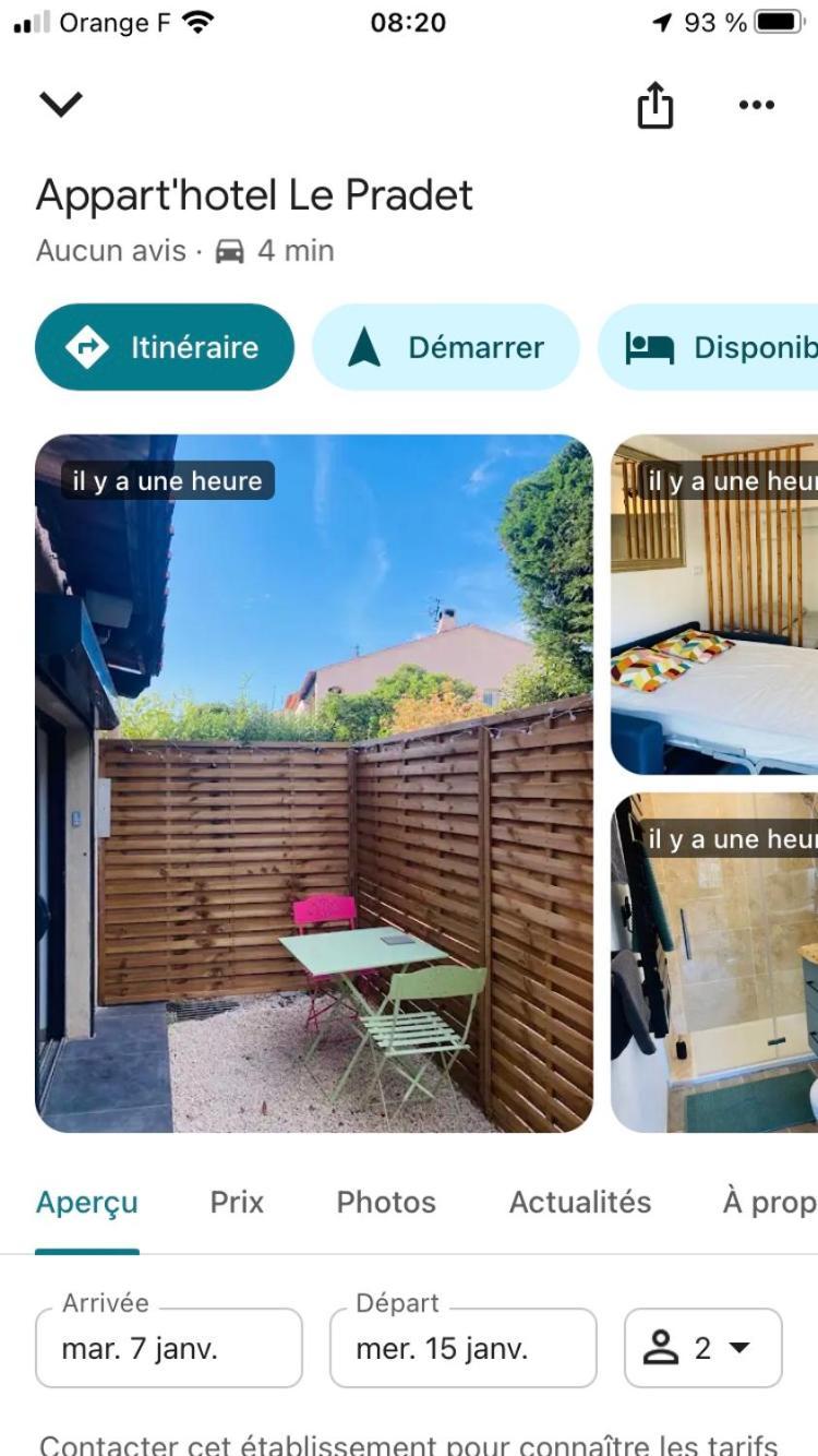 Appart'Hotel Au Pradet Le Pradet Eksteriør bilde